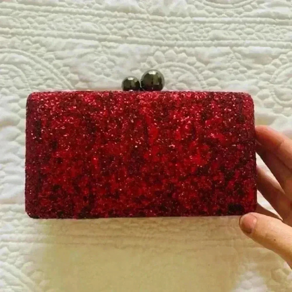 Lynn Rosencrantz Embellished Agate Crystal clutch purse - Picture 6 of 6